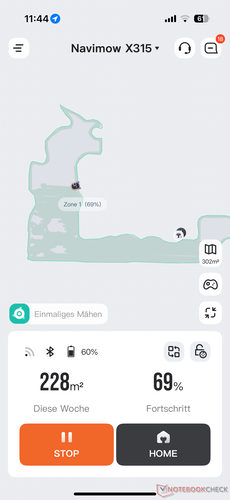 Progresso em tempo real