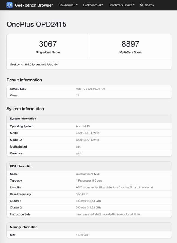 (Fonte da imagem: Geekbench)