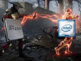 A AMD tirou mais compartilhamento do uso do processador da Intel. (Fonte da imagem: AMD/Intel/Warner Bros. - editado)