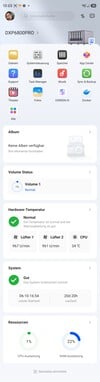 Interface do aplicativo