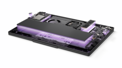 Os componentes modulares do Lenovo ThinkPad T14s Gen 7.