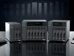 O Asustor Lockerstor NAS possui até 6 compartimentos de unidade para uma capacidade máxima de 212 TB. (Fonte da imagem: Asustor)
