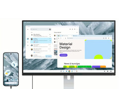 O modo desktop do Google funciona independentemente do que um smartphone Pixel está mostrando na tela. (Fonte da imagem: Google)