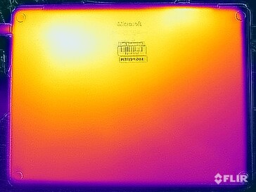 Teste de estresse de temperatura da superfície (parte inferior)