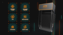 O ZimaBoard vem com até um processador Intel Celeron N3450. (Fonte de imagem: Tecnologia IceWhale)
