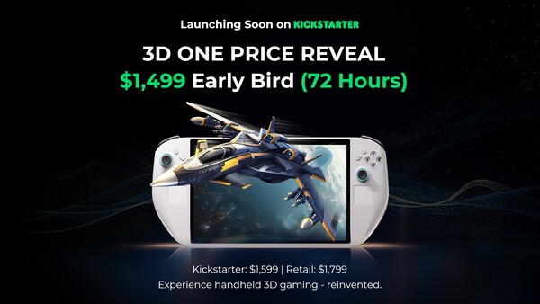 O Abxylute 3D One será lançado no Kickstarter em alguns dias. (Fonte da imagem: Abxylute)