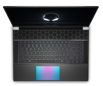 Alienware x16 - Teclado e touchapd. (Fonte de imagem: Dell)