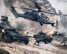 Battlefield 6, captura de tela com veículos do exército e figuras armadas, está se preparando para ser um forte retorno para a série de jogos. (Fonte da imagem: DICE) 