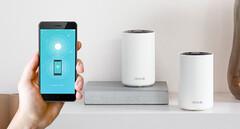 O sistema Wi-Fi Deco XE75 de malha trifaixa pode fornecer velocidades de 5.400 Mbps. (Fonte da imagem: TP-Link)