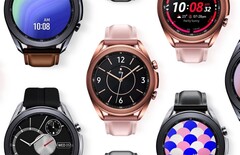 O próximo Galaxy Watch and Watch Active smartwatches terá visores redondos. (Fonte de imagem: Samsung)
