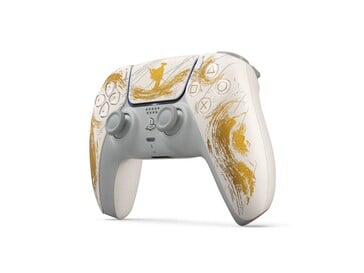 O controle Gold Ghost of Yotei Limited Edition DualSense. (Fonte da imagem: PlayStation)