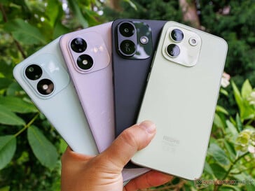 A série Redmi Note 17 para o mercado global (o modelo preto é o Note 17 Pro)