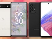 O Google Pixel 6a poderia ter um preço competitivo em relação ao Samsung Galaxy A53 5G. (Fonte da imagem: @OnLeaks/Samsung - editado)