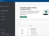 faltam 30 dias para o fim do Grammarly Desktop Editor (Fonte: Own) 