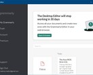 faltam 30 dias para o fim do Grammarly Desktop Editor (Fonte: Own) 