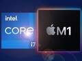 O Apple M1 SoC superou o Intel Core i7-11700K no PassMark. (Fonte da imagem: Intel/Apple - editado)