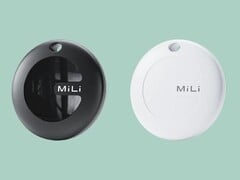 O MiTag Duo está disponível em duas opções de cores e vem com um chaveiro. (Fonte da imagem: MiLi) 