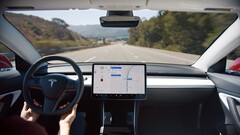 Um Model 3 dirigindo no Autopilot (imagem: Tesla)