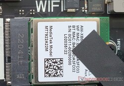 Módulo WiFi 6E instalado: MediaTek MT7922