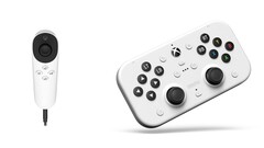 O Xbox Adaptive Joystick não estará disponível até 2025, mas o controle da 8BitDo já está disponível. (Fonte da imagem: Microsoft & 8BitDo - editado)