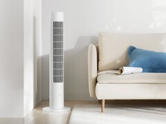 O Xiaomi Mijia Smart DC Inverter Tower Fan 2 pode funcionar 30% mais rápido do que seu predecessor. (Fonte da imagem: Xiaomi)