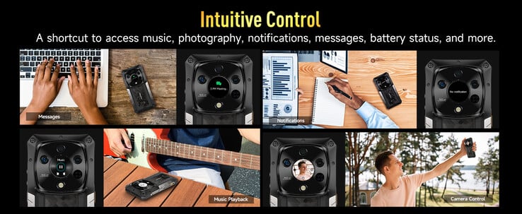 ... ou para controlar a reprodução de músicas (Fonte da imagem: Ulefone)