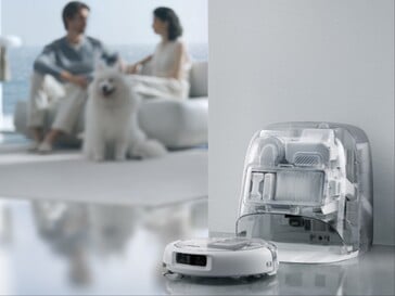 DJI Romo P2 com seu design transparente.