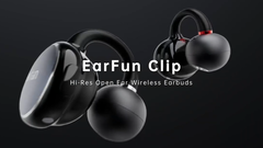 Os novos Clip buds. (Fonte da imagem: EarFun)