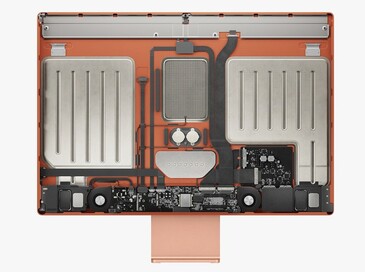 Apple iMac 24 com dois ventiladores. (Fonte da imagem: @fiyin/Apple)