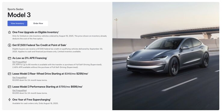 A promoção de Supercharging gratuita do Model 3 está terminando em 18 de agosto. (Fonte da imagem: Tesla)
