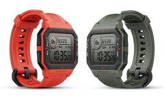 O relógio Huami Amazfit Neo smartwatch pesa apenas 32 g e tem um mostrador de 1,2 polegadas. (Fonte da imagem: AliExpress)