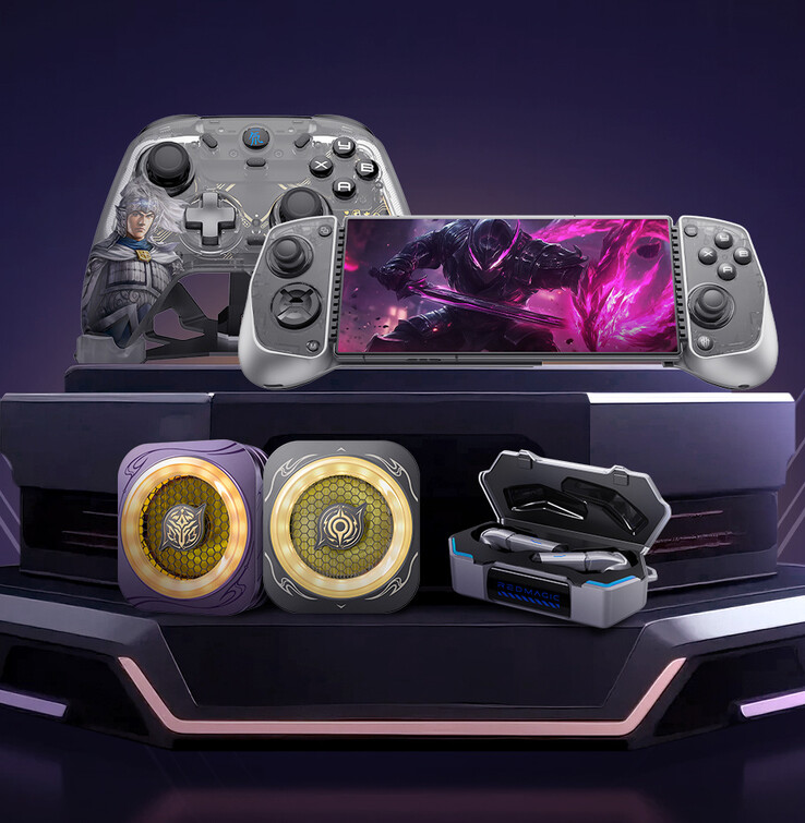 O novo Blade Controller é um dos vários acessórios para jogos que a RedMagic lançou simultaneamente. (Fonte da imagem: RedMagic)