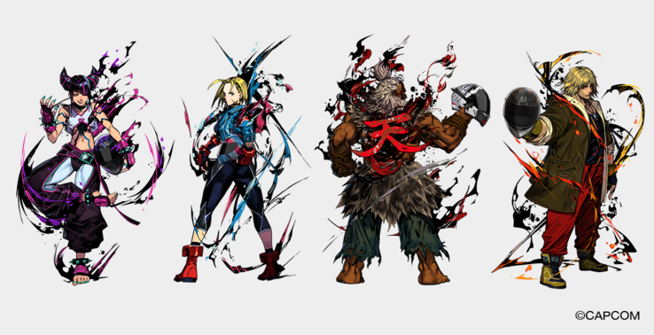 Juri, Cammy, Akuma e Ken inspiraram os quatro grafismos da coleção de capacetes K1 S Street Fighter 6 da AGV, exclusiva do Japão.