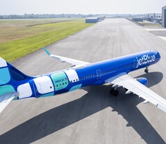 Uma aeronave da JetBlue (Fonte da imagem: Amazon)