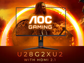 O AOC Gaming U28G2XU2 tem um painel de 28 polegadas com uma taxa de atualização de 144 Hz. (Fonte de imagem: AOC)