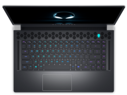 Alienware x15 R2 - Teclado de deck. (Fonte da imagem: Dell)