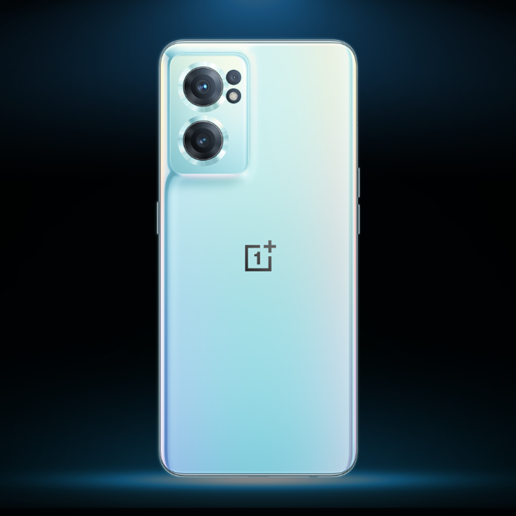 O OnePlus Nord CE 2 em sua nova tonalidade Bahama Blue. (Fonte: OnePlus via Twitter)