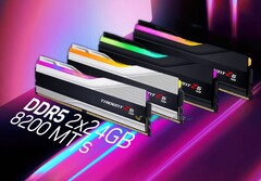 Agora é possível obter DDR5-8200 nos mobos AM5 da AMD. (Fonte da imagem: G.Skill)
