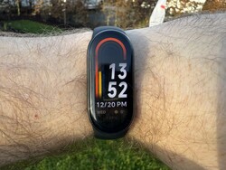 Xiaomi Smart Band 8 sob a luz do sol