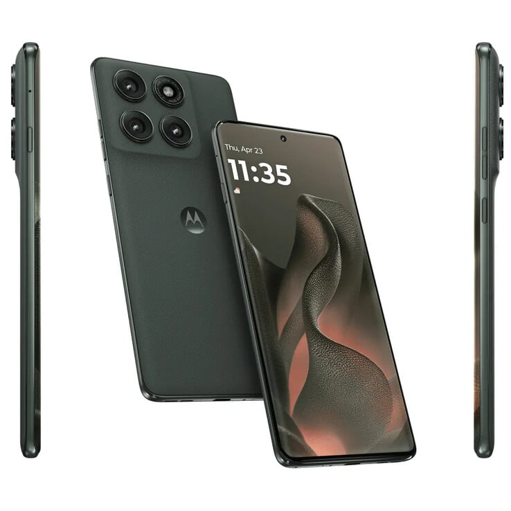A frente, a traseira e as laterais do celular (Fonte da imagem: Motorola)