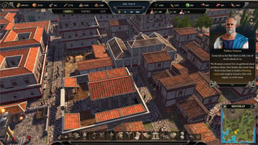 Na imagem: uma captura de tela do jogo “Pompeii: The Legacy”.