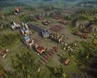 Uma imagem que mostra edifícios no jogo Cossacks 3.