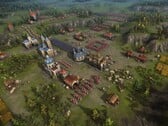Uma imagem que mostra edifícios no jogo Cossacks 3.