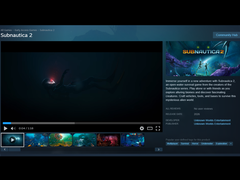 Uma captura de tela da página do Subnautica 2 na Steam Store, creditando a Unknown Worlds como desenvolvedora e editora