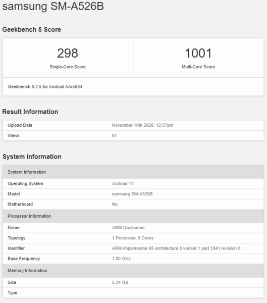 (Fonte de imagem: Geekbench)