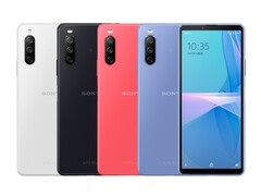 O Sony Xperia 10 III Lite estará disponível em quatro cores diferentes: Branco, Preto, Rosa e Azul (Imagem: Sony)