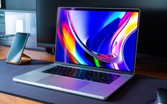 Apple Segundo se sabe, serão necessários alguns anos para finalizar os painéis OLED para MacBook Pros. (Fonte da imagem: Mohamed Kerroudj)