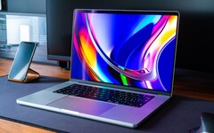  Apple Segundo se sabe, serão necessários alguns anos para finalizar os painéis OLED para MacBook Pros. (Fonte da imagem: Mohamed Kerroudj)