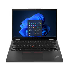 O ThinkPad X13 2-in-1 Gen 5 pesará apenas 1,2 kg quando configurado com uma bateria de 41 Wh e uma tampa superior preta. (Fonte da imagem: Lenovo)