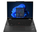 O ThinkPad X13 2-in-1 Gen 5 pesará apenas 1,2 kg quando configurado com uma bateria de 41 Wh e uma tampa superior preta. (Fonte da imagem: Lenovo)